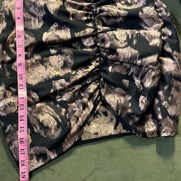 MISA Los Angeles Anetta Skirt in Rose Gold Jacquard, Size Small. NWT! - Picture 15 of 16